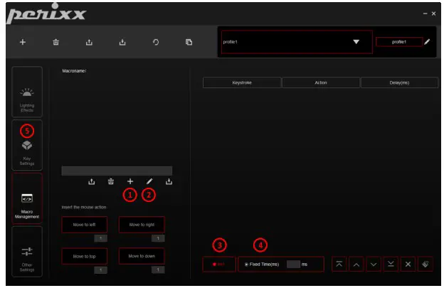perixx PX 5300 KBL Mechanical Gaming Keyboard - Macro function 4