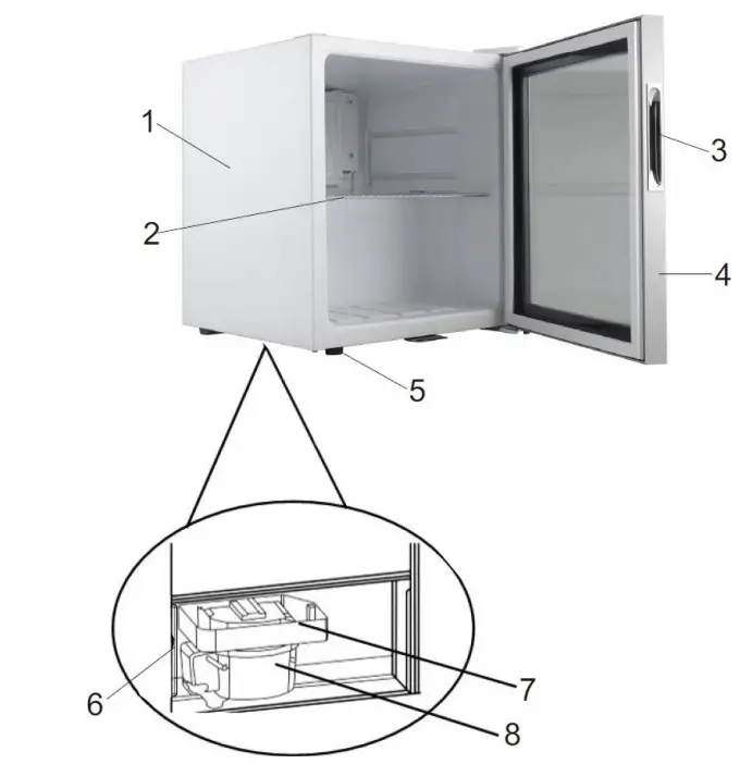 newair AB-600B 60 Can Mini Beverage Fridge - figure 1