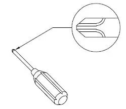 FIG 1 Phillips head screwdriver