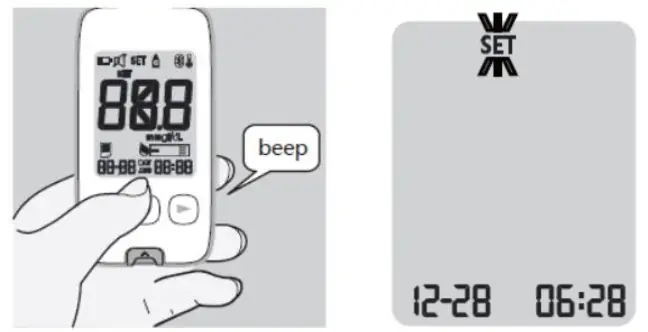 MedlinePlus KT21 BT Blood Beta-Ketone Monitoring - Change Settings