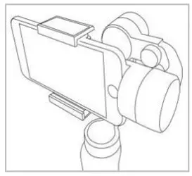 Kogan KA3AGIMBALA 3 AXIS HANDHELD GIMBAL STABILISER - Mounting a smartphone