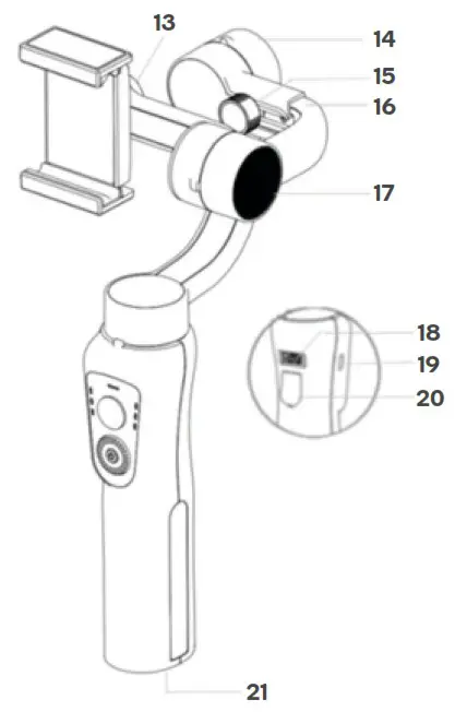 Kogan KA3AGIMBALA 3 AXIS HANDHELD GIMBAL STABILISER - OVERVIEW 2