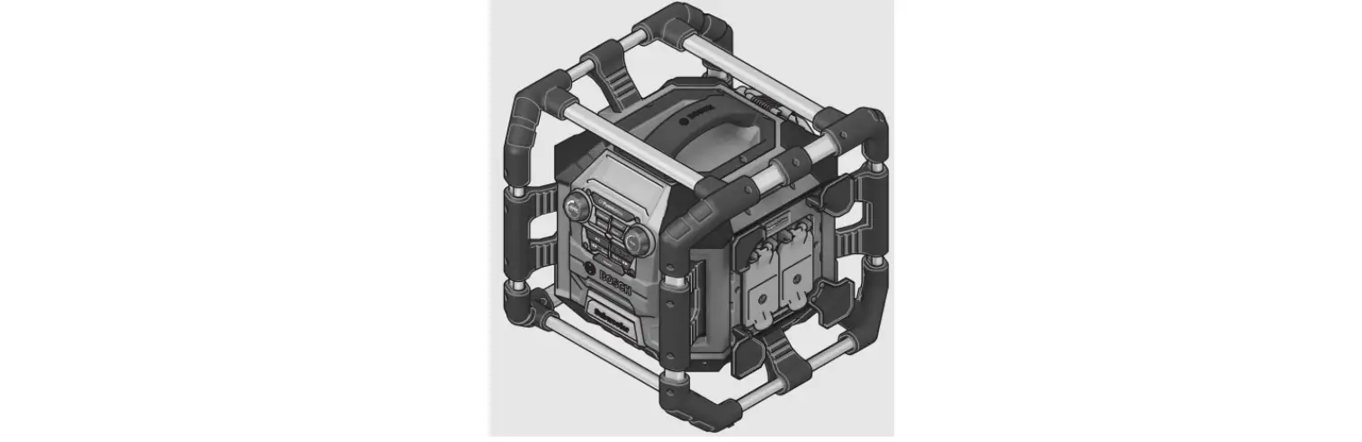 Bosch Gml 20 Professional Cordless Radio Instruction Manual