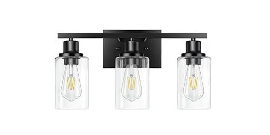 Youkain 164311182 3-light Matte Black Bath Vanity Light Instruction Manual