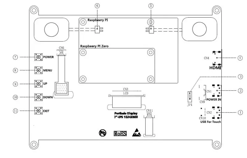 ELECROW RC070N 7Inch HDMI Touchscreen Monitor fig 2