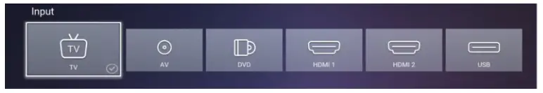 Galaxy Communications FSTV 3222P 32 Inch LED TV DVD Combo - Menu Operation