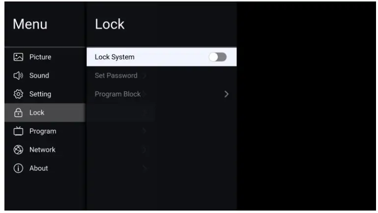 Galaxy Communications FSTV 3222P 32 Inch LED TV DVD Combo - right button