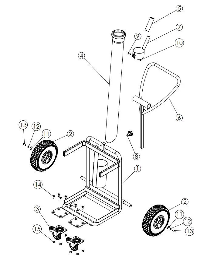 Clemas Co Ltd TP5147 Fiorentini Wheelie Litter Vacuum User Manual - Product Overview