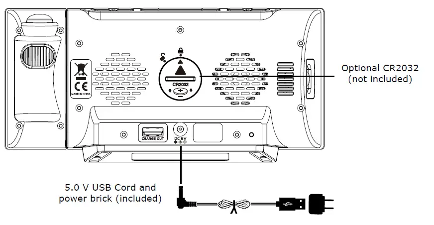 La Crosse 817-2410B Projection Alarm Clock fig 1