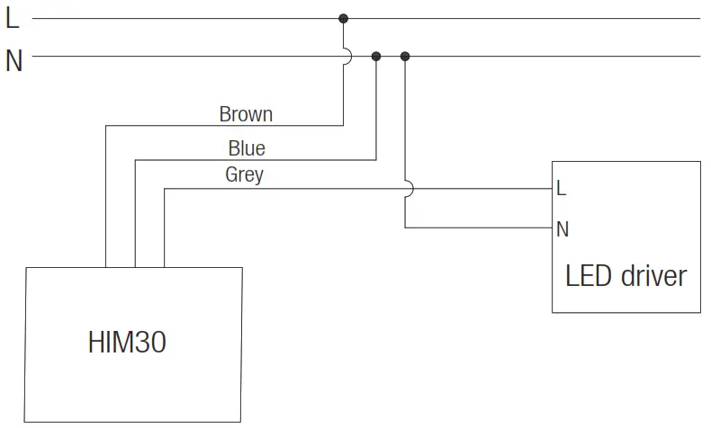 HYTRONIK HIM30 High Bay Dual Sense Sensor - Diagram