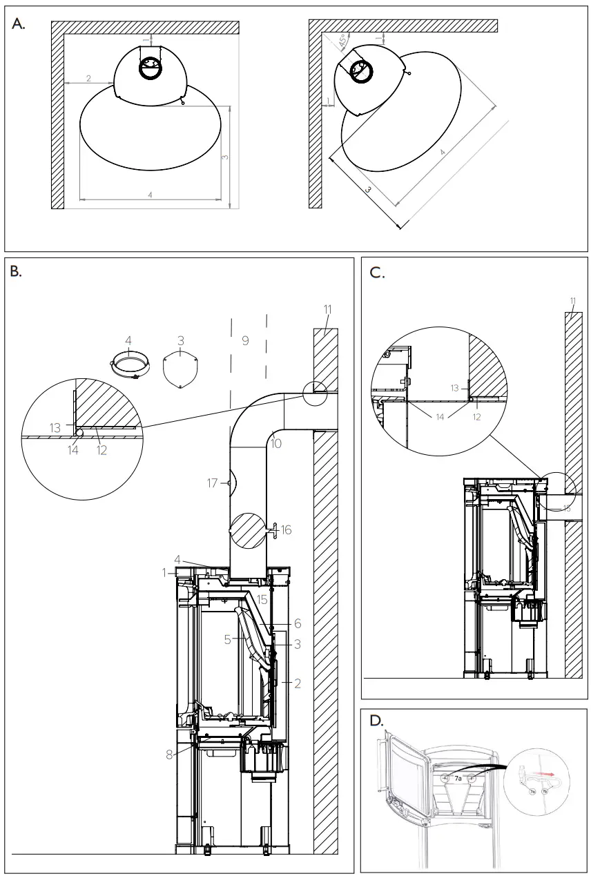 Hwam 4340 Wood Stove - fig 1