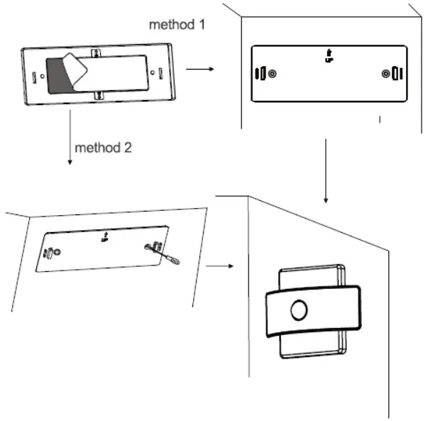 COOPERS OF STORTFORD K686 Battery Operated Wall Light - Installation