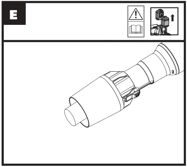 WG585E Leafjet 40V Cordless Blower Operation illustration