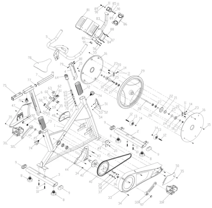 SPINNER® EDGE EXPLODED VIEW