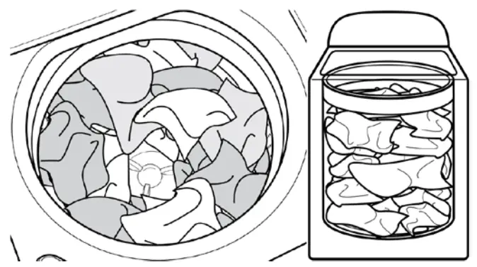 Whirlpool WB70803-1 7kg Top Load Washing Machine - LOAD CLOTHES