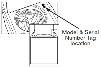 Whirlpool WB70803-1 7kg Top Load Washing Machine - Number Tag