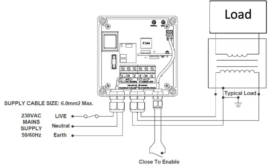 HERSCHEL 6kW Soft Start Unit - WIRING