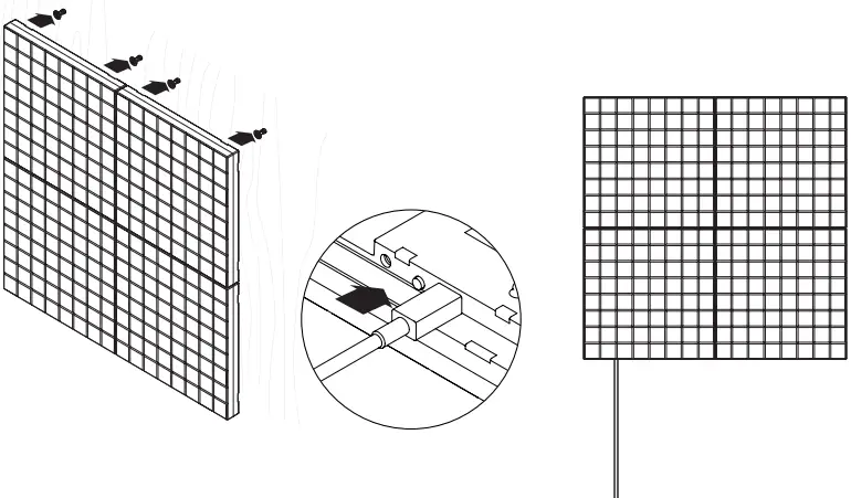 twinkly TWQ064STW-07-BEU Squares Smart Light A05