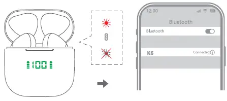 K6 True Wireless Earbuds-3