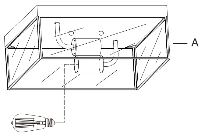 Emliviar B07V5G5MS3 2 Light Flush Mount - fig 12