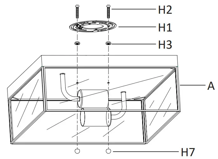 Emliviar B07V5G5MS3 2 Light Flush Mount - fig 8