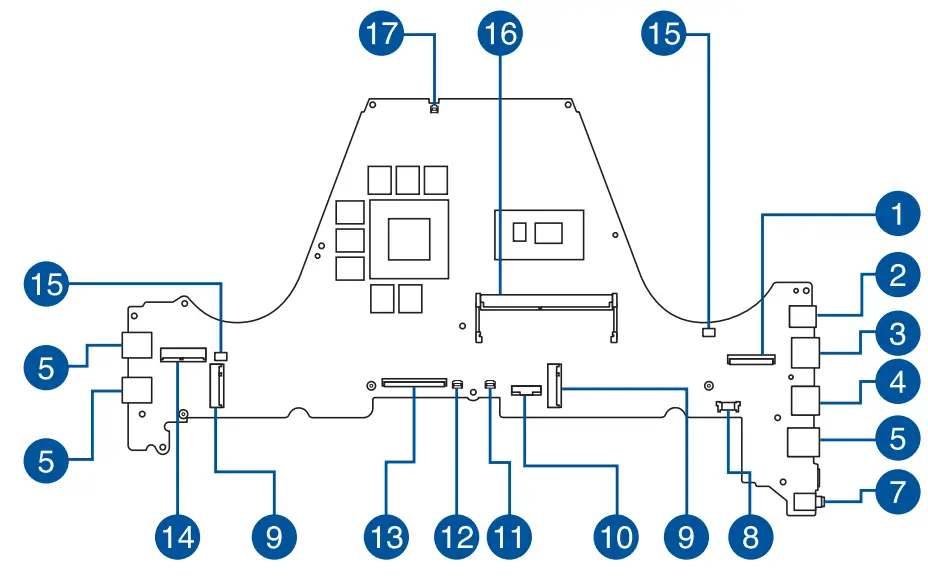 ASUS Dash F15 FX516PM 15 6 Inch 512GB SSD Intel Core i7 Gaming Laptop - Top View