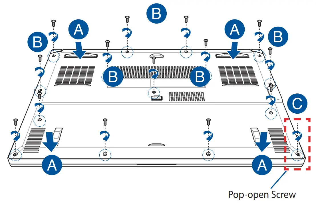 ASUS Dash F15 FX516PM 15 6 Inch 512GB SSD Intel Core i7 Gaming Laptop - compartment