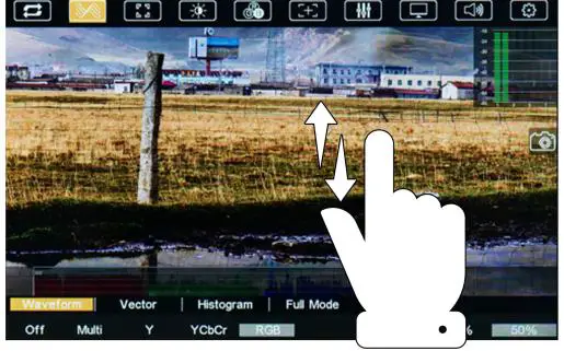 LILLIPUT HT7S 7 Inch 2000nits 3G SDI Touch Camera Control Monitor - Menu Setting 1