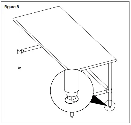 ULINE Stainless Steel Worktable Without Bottom Shelf - figture 4