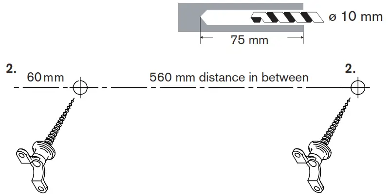 Valerie Objects V9018002 M Ceiling Lamp No. 2 - drill two holes with
