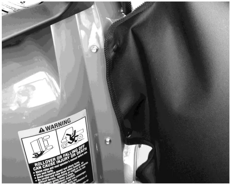 FALCON RIDGE JD XUV25 FC05 825iFull Cab Enclosurefits Lexan Windshield - fender as shown below