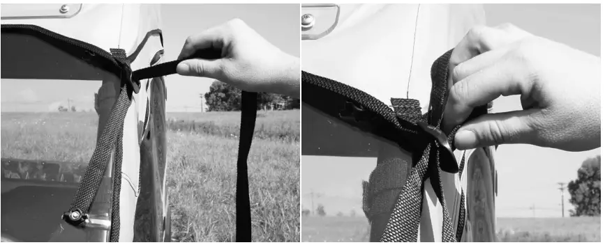 FALCON RIDGE JD XUV25 FC05 825iFull Cab Enclosurefits Lexan Windshield - ladder lock buckles