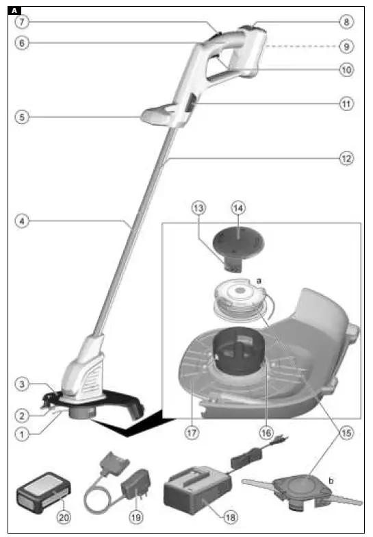 KARCHER LTR 18-25 Battery Cordless Lawn Trimmer 1