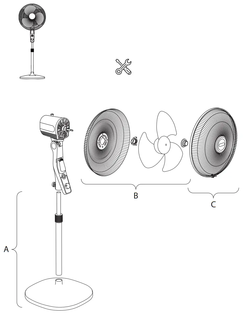 Rowenta ESSENTIAL Plus VU442 Series Mosquito Repellent Stand Fan - fig