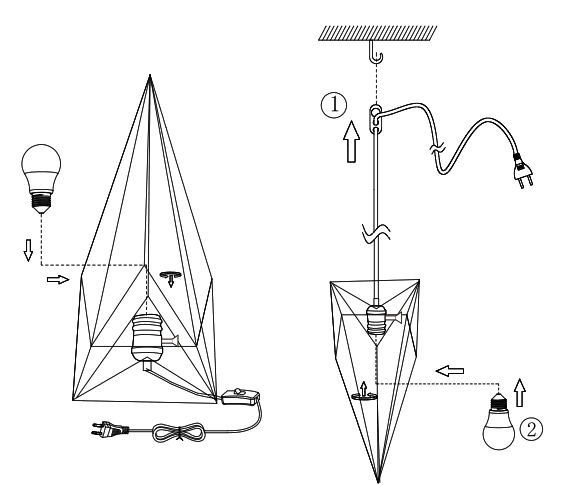 NOVA LIFE 2289304653 Triangle Table Lamp - fig 2