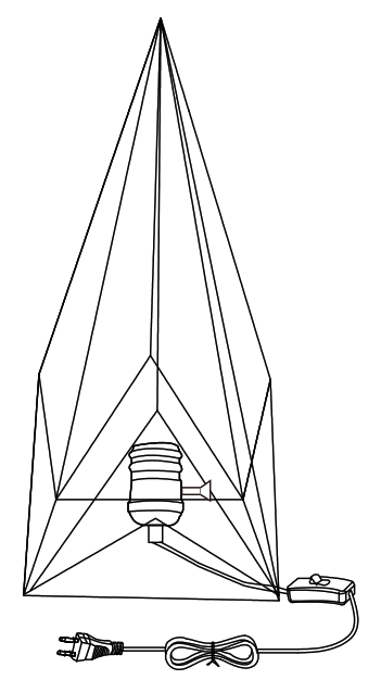 NOVA LIFE 2289304653 Triangle Table Lamp