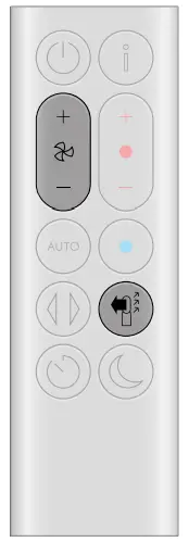 dyson HP09 Purifier Hot+Cool Formaldehyde - remote 2