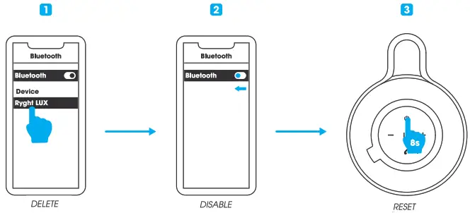 RYGHT R484024 RGB Lux LED Wireless Speaker - 6