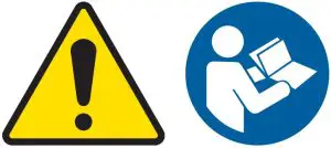 Warning and Read book Icon