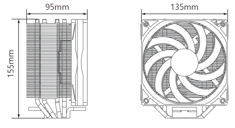 ZALMAN CNPS10X Performa Black, Extreme Performance CPU Cooler 1