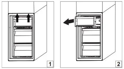 Whirlpool W5 811E OX UK 1 Frost Free Fridge Freezer - Removing the freezer drawer container