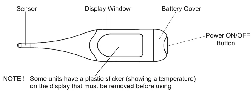 Digital Thermometer Kd-2070 Instruction Manual