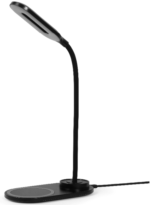 gembird TA WPC10 LED 01 Desk Lamp with Wireless Charger