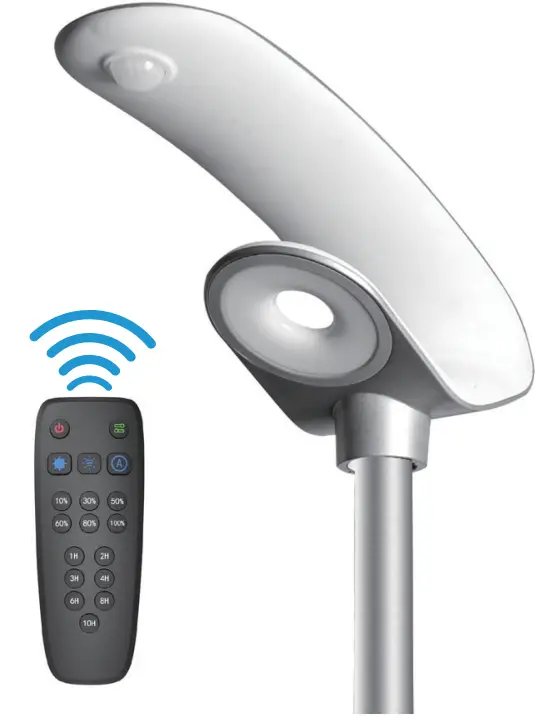 V-TAC Vt-130w 20w Led Solar Garden Light Sensor Rf Control Featured Image