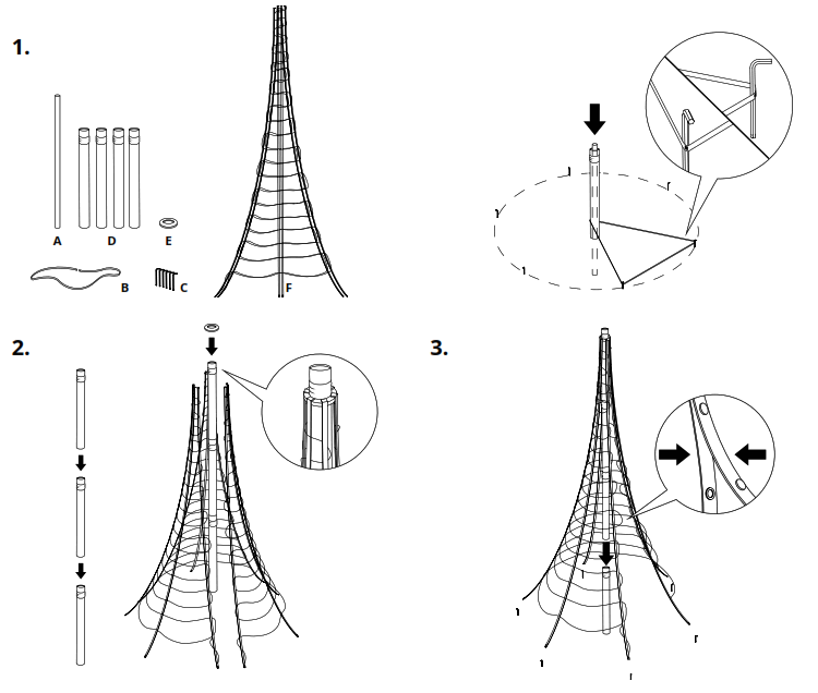 twinkly TWP750SPP BEU Christmas Tree - physical setup
