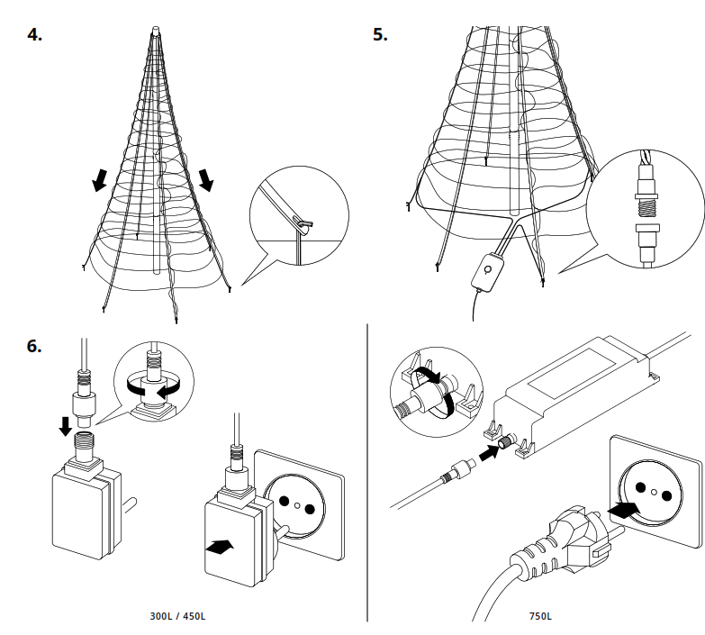 twinkly TWP750SPP BEU Christmas Tree - physical setup1