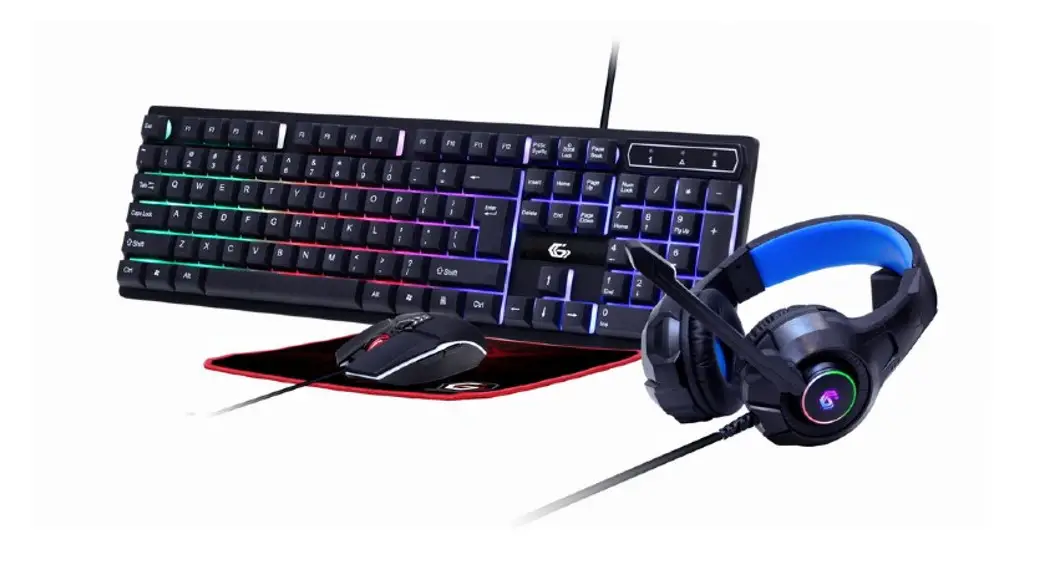 Gembird Ggs-umgl4-02 4-in-1 Backlight Gaming Kit 