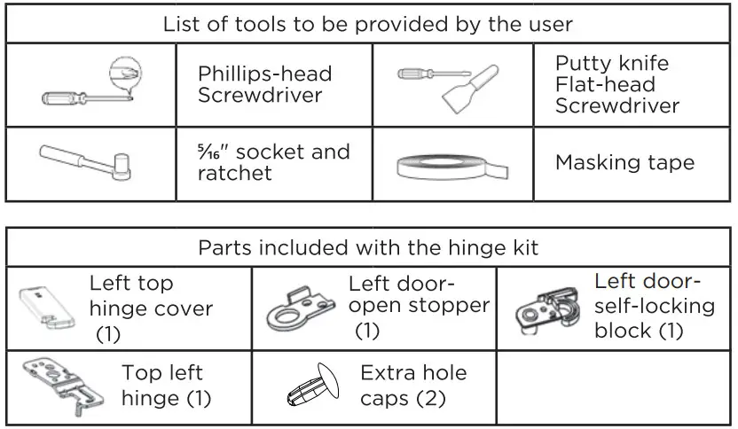 Midea MRB19B7AWW Stainless Steel Bottom Freezer Refrigerator - DOOR SWING