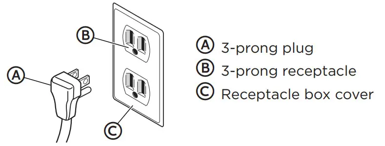 Midea MRB19B7AWW Stainless Steel Bottom Freezer Refrigerator - extension cord