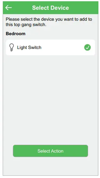 Action to a Push Button